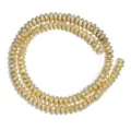 Gold electroplated faceted hematite abacus loose beads for DIY jewelry making bracelets necklaces - Water-Plated Gold
