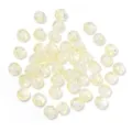 Cracked glass round beads light yellow DIY handmade jewelry making spacer beads accessories - 8mm (100 Pieces/Strand) / Lemon Yellow