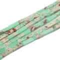 Natural imperial jasper rectangular pillar beads, green loose beads for DIY jewelry making. - 29 Pieces/Pack / Translucent Green