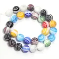 Colorful glass circle loose beads for DIY handmade bracelet necklace accessories. - Circle Round Bead / 4mm (Approx 90 Pieces/Pack)