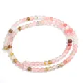 Eisartige Wassermelone Kristall Perlen für DIY Armband Schmuckherstellung, Halbzeuge Zubehör. - 4mm (Ca. 90-95 Stk) / Wassermelonenschale
