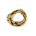Gold V-shape Hematite Magnetic Beads DIY Spacer Bracelet Necklace Jewelry Accessories - 7x1mm (Approx 150 Pcs/Strand) / Gold (Shiny Small V)