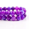 Natürliche lila Kristall Edelstein Perlen Armband DIY handgemachte Schmuckherstellung Zubehör. - Sugilit