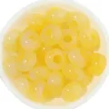 Yellow crystal glass coin beads for DIY jewelry making, bracelet and necklace accessories. - 50 Pieces / Yellow Two-Tone