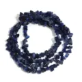 Blaue Sandstein Splitter Perlen lose Edelstein DIY Schmuck Herstellung Kristall Strang - Navyblauer Katzenaugenstein