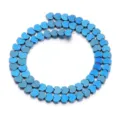 Blau galvanisierte Herz Hämatit Perlen für DIY Schmuck, ideal für Armbänder und Halsketten. - Flaches Herz Blaues Licht