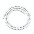 Galvanisierte silberne Herz Hämatit Perlen Stränge für DIY Handgemachte Schmuck Armbänder. - Flaches Herz Weiß K