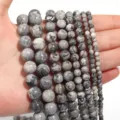 Natural map jasper stone loose beads round beads for DIY bracelet necklace jewelry making accessories - 6mm (Approx 60pcs) / Map Stone Beads (Polished Mixed)