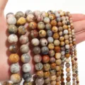 Natural crazy lace agate round loose gemstone beads detail, multi sizes for diy jewelry making. - Diameter 4mm (Approx 90 Beads/Strand) / 90 Pieces/Pack / Crazy Agate
