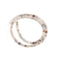 Natural black and white dragon vein agate round loose beads strand for jewelry crafting. - Black Line Dragon Vein (Item No:T5244) / 4mm (Approx. 90 Pcs)