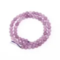 Purple mica bead variant strand for DIY jewelry making and bracelet accessories fashion style - Round Bead (Dark Purple) / 6mm (Approx 60 Pcs)