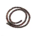 Natural flower agate loose beads for DIY jewelry making bracelet necklace crafting accessories. - 4mm (Approx 90pcs)