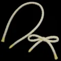 Gelb-weißer karierter Plüschstoffkordel-Schleifendetail für DIY-Handwerk und Haarschmuck. - 2 Stk./Pack (55cmx10mm) / Gelb und Weiß Kariert