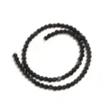 Natuurlijke gouden obsidiaan kralen halffabrikaat streng voor DIY handgemaakte sieraden. - 90 Stuks/Verpakking / Diameter 4mm Gat 0.8mm
