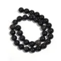Natuurlijke gouden obsidiaan losse kralen, ronde edelsteen kralen voor DIY sieraden maken detail. - 32 stuks/streng / Diameter 12mm Gat 1.2mm