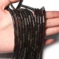 Natürliche Edelstein Zylinder Perlen für DIY Schmuckherstellung Handwerk Zubehör. - 4*13mm (Ca. 29 Stück) / Drachenblutstein