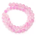 Glasperlen rosa lila Ombre rund DIY Schmuck Accessoires Armband Halskette Zubehörteile - Lila Rosa