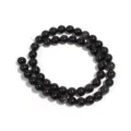 Natuurlijke gouden obsidiaan losse kralen voor DIY handgemaakte sieraden accessoires variant. - 45 Stuks/Verpakking / Diameter 8mm Gat 1mm