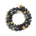 Blue yellow tiger eye gemstone beads round loose beads for DIY jewelry making bracelets 8mm - Dreamy Tiger Eye (Color varies by batch) / 10mm (Aperture Approx 1.4mm)