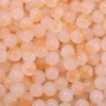 Glas zweifarbige matte runde Perlen lose DIY Schmuckherstellung Zubehör Perlen - Hellorange