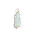 Goldfarben Draht Umwickelt Opal Kristall Kugel Pendel Sechseckige Halskette Schmuck Zubehör - 1 Stück / Opal