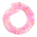 Pink square dragon vein agate stone beads for DIY jewelry making, handmade bracelets necklaces. - 8mm Square Beads (Approx. 46 Pcs/Pack) / Pink