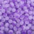Violette Glasperlen fuer DIY Schmuckherstellung, glatte runde Perlen mit Farbverlauf lose. - Lila