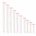 Set grosser Perlensticknadeln, grosse Öhr Spaltnadeln zum Einfädeln, Längen von 45 bis 150mm. - 10cm Nadel (5 Stück) + 16cm Rohr