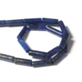 Natürliche Lapislazuli Zylinder Perlen für DIY handgemachte Armbänder Halsketten Schmuckherstellung. - 4*13mm (Ca. 29 Stück) / Natürlicher Lapislazuli