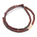 Natürliche rote Achat Zylinder Perlen DIY Handgemachte Armband Schmuckherstellung - 4*13mm (Ca. 29 Stück) / Südländischer Roter Achat