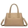 Stylish women tote bag casual business handbag premium commuter shoulder bag beige design - Khaki