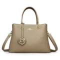 Stylish women's handbag versatile large capacity commuter crossbody bag elegant single shoulder bag - Khaki