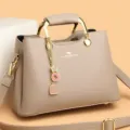 Élégante grande capacité sac à main pour femme nouvelle pochette élégante sac bandoulière - Abricot