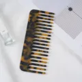 Acetate wide tooth hair comb with marble tortoiseshell pattern, anti static styling hair tool. - 5# 11.8x4.6cm Tortoiseshell Acetate Hair Comb
