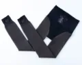High-waist fleece fake translucent tights with fairy pattern, brown stirrup leggings. - Stirrup / Thin Fleece (100g)