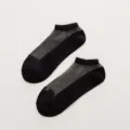 Black crystal silk women boat socks, breathable sheer low-cut Lolita style socks for spring. - One Size / Black (Silk)