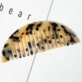 Peine para cabello de acetato media luna carey dientes anchos accesorio vista detalle - Peine (#4) / Paquete de 16*6cm / Beige