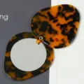 Portable tortoise shell acetate makeup mirror small flip round cosmetic mirror for women - Mirror Diameter 5cm / Tortoiseshell