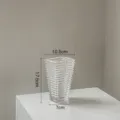 Crystal clear glass vase modern geometric flower arrangement minimalist tabletop decor item - Small Square Style
