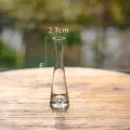 Vaso in vetro trasparente mini soliflore moderno minimalista decorazione da tavolo fiori - Vaso piccolo a bocca rotonda - Piccolo