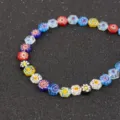 Colorful millefiori glass loose beads for DIY handmade bracelets, necklaces, and accessories. - Hexagonal Disc / 6mm (Approx 60 Pieces)