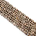 4mm natürliche edelsteine perlen runde halbfertige perlen für DIY schmuckherstellung strang - 4mm (Ca. 90-95 Stk) / Maifanstein