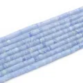 Perline distanziali a disco in pietra preziosa azzurro chiaro perline rondelle piatte. - 4mm (160 Pezzi) / Perlina Distanziatrice Agata Viola