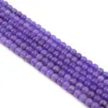 4mm natürliche lila Jade Kristall Edelstein lose Perlen runde DIY Schmuckherstellung - 4mm (Ca. 90-95 Stk) / Violett