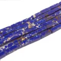 Blauer Kaiserjaspis rechteckige Perlen 13x4mm fur DIY handgemachte Schmuckherstellung. - 29 Stück/Packung / Saphirblau