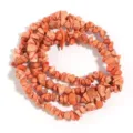 Perle sfuse di trucioli irregolari in pietra naturale per braccialetto collana accessori fai da te - 8*5mm (circa 220 pezzi) / Pino Arancione