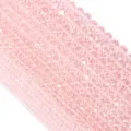 Perline di cristallo sfaccettato rosa chiaro perline abaco sfuse per creazione gioielli fai - 100 Pezzi (3x2mm) / Rosa Acqua