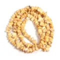 Perle di pietra di turchese giallo naturale 8x5mm perline sfuse irregolari per gioielli fai da te. - 8*5mm (circa 220 pezzi) / Pino Arancione Chiaro