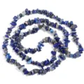 Natural Lapis Lazuli gemstone chip beads irregular drilled DIY jewelry making supplies - Length 80cm Approx 220 Beads / Blue Sodalite Chips