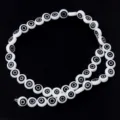 Black and white evil eye flat round beads for DIY handmade jewelry crafting and beading projects. - White + Black